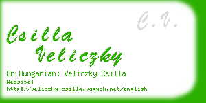 csilla veliczky business card